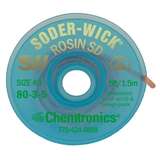 Soder-Wick Rosin SD .080" ESD 5' Spool, 10-pack VacuPak Can redirect to product page